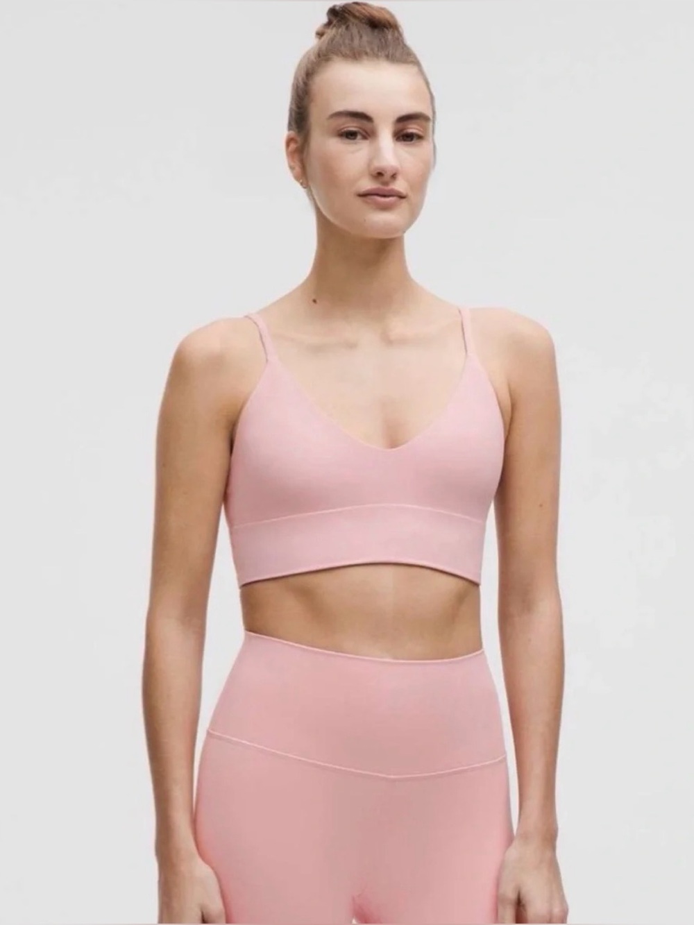 Lululemon Focuser Bra Pink Haze Large